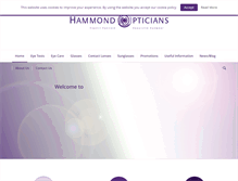 Tablet Screenshot of hammondopticians.co.uk